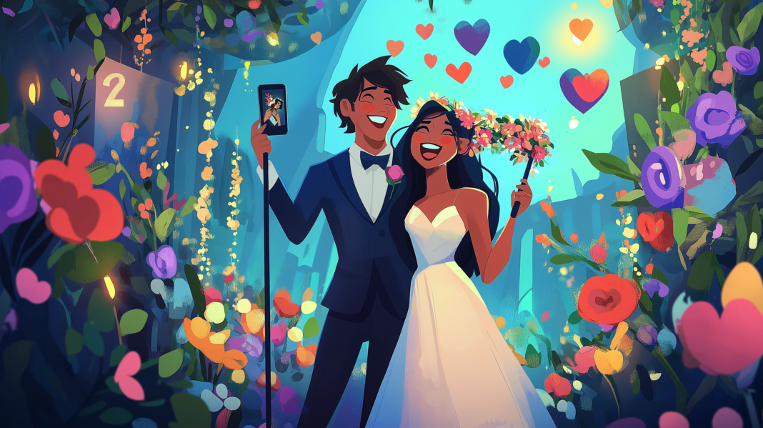 sonam2023_A_vibrant_and_playful_illustration_of_a_modern_weddin_6b8b2208-b371-4a62-9c90-4a5f70cdc7a9